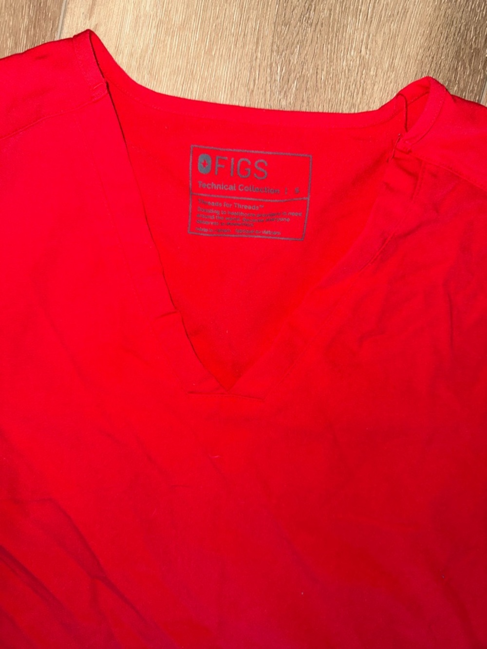 Figs Winning Red Zamora Jogger Pants Casma Scrub Top Scrubs Set Small S Tall - Picture 7 of 7
